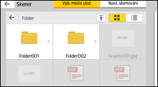 Ilustrace displeje ovládacího panelu