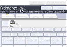 Ilustrace displeje ovládacího panelu
