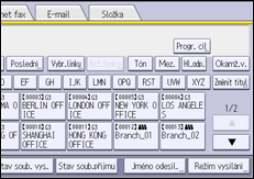 Ilustrace displeje ovládacího panelu