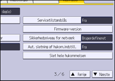 Illustration af displayet på betjeningspanelet