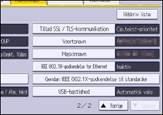 Illustration af displayet på betjeningspanelet