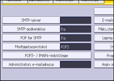 Illustration af displayet på betjeningspanelet