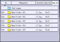 Illustration af displayet på betjeningspanelet