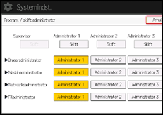 Illustration af displayet på betjeningspanelet