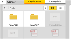 Illustration af displayet på betjeningspanelet