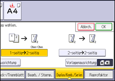Abbildung Bedienfeld-Display