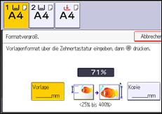Abbildung Bedienfeld-Display