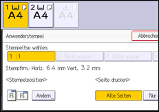 Abbildung Bedienfeld-Display