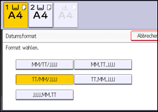 Abbildung Bedienfeld-Display