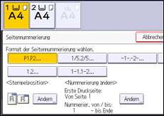 Abbildung Bedienfeld-Display