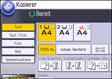 Abbildung Bedienfeld-Display