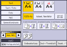 Abbildung Bedienfeld-Display