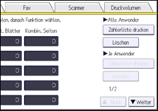 Abbildung Bedienfeld-Display