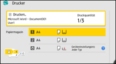 Abbildung Bedienfeld-Display