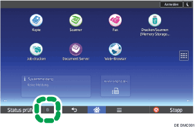 Abbildung Bedienfeld-Display