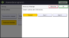 Abbildung Bedienfeld-Display