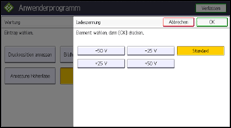 Abbildung Bedienfeld-Display