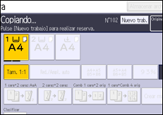 Ilustración de la pantalla panel de mandos