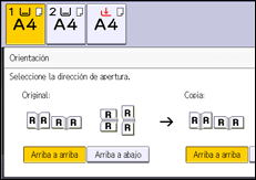 Ilustración de la pantalla panel de mandos
