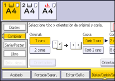 Ilustración de la pantalla panel de mandos