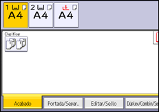 Ilustración de la pantalla panel de mandos