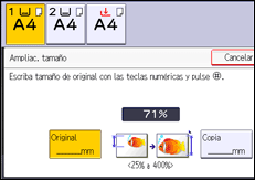 Ilustración de la pantalla panel de mandos