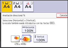 Ilustración de la pantalla panel de mandos
