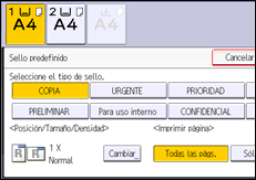 Ilustración de la pantalla panel de mandos