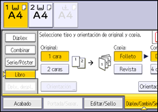 Ilustración de la pantalla panel de mandos