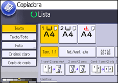 Ilustración de la pantalla panel de mandos