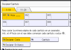 Ilustración de la pantalla panel de mandos