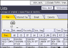 Ilustración de la pantalla panel de mandos