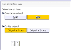 Ilustración de la pantalla panel de mandos