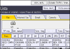 Ilustración de la pantalla panel de mandos