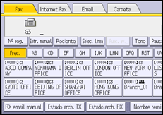Ilustración de la pantalla panel de mandos