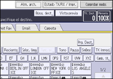 Ilustración de la pantalla panel de mandos