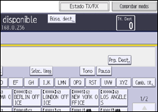 Ilustración de la pantalla panel de mandos