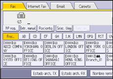 Ilustración de la pantalla panel de mandos