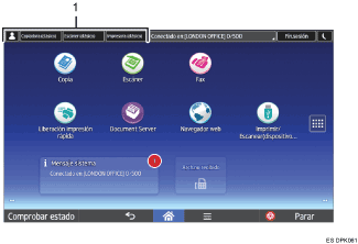 Ilustración de cambio de modos