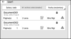 Ilustración de la pantalla panel de mandos