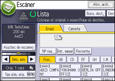 Ilustración de la pantalla panel de mandos
