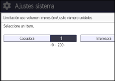 Ilustración de la pantalla panel de mandos