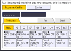 Ilustración de la pantalla panel de mandos