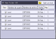 Ilustración de la pantalla panel de mandos