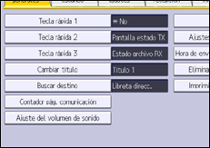 Ilustración de la pantalla panel de mandos