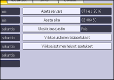 Käyttöpaneelin näyttö