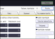Käyttöpaneelin näyttö