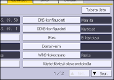 Käyttöpaneelin näyttö