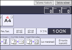 Käyttöpaneelin näyttö