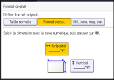 Illustration de l'écran du panneau de commande